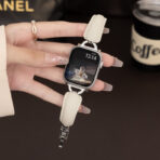 Unique Fashion Bangle-Style Full-Grain Leather Apple Watch Band