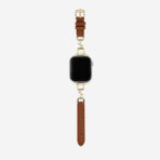 Unique Fashion Rose Thorn Metal Full-Grain Leather Apple Watch Band