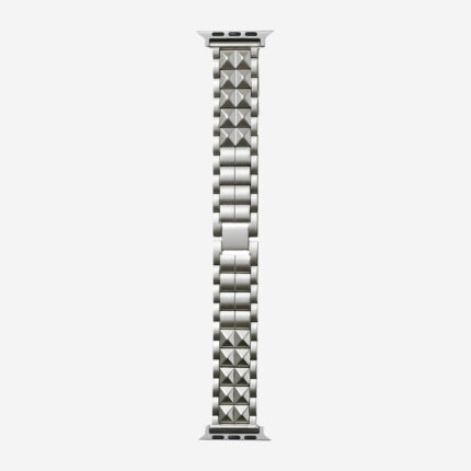 Stainless Steel Pyramid-Link Apple Watch Band