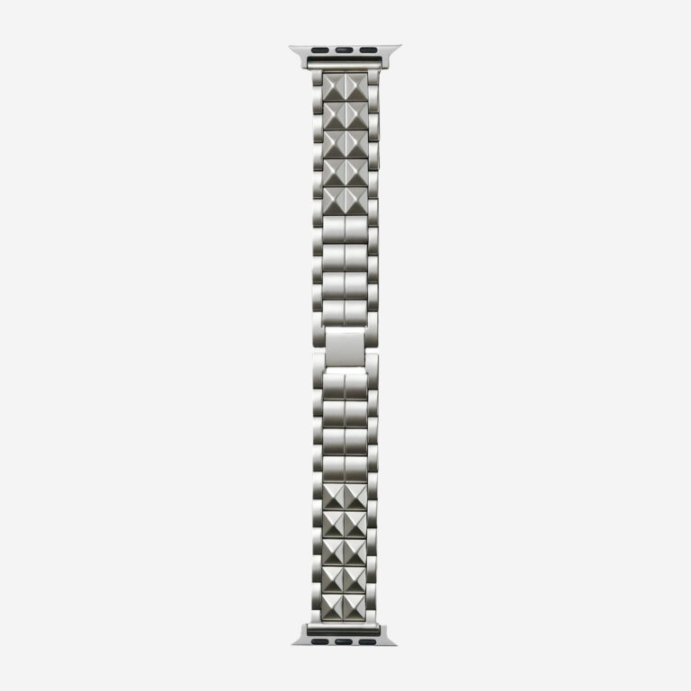 Stainless Steel Pyramid Apple Watch Band | Luxury Metal Strap