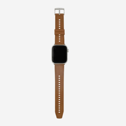 Matte Silicone Apple Watch Band with Polished Metal Buckle