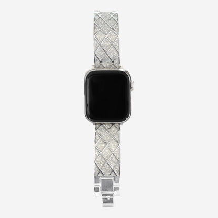 Exquisite Fashion Luxury Silver Metal Apple Watch Band