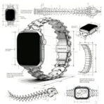 Metal Spine Apple Watch Band Design Concept