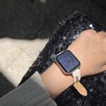 Full-Grain Leather Metal Beads Braided Apple Watch Band photo review