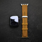 Made from premium dust-resistant silicone with matte texture and polished square buckle, this Apple Watch band combines soft flexibility with minimalist design for a modern, understated look.