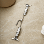 Scale-Pattern Alloy Chain Apple Watch Band