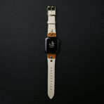 Fashionable Full-Grain Leather Color-Block Apple Watch Band