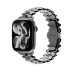 Bionic Zinc Alloy Apple Watch Band with Butterfly Clasp