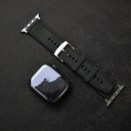 Made from premium dust-resistant silicone with matte texture and polished square buckle, this Apple Watch band combines soft flexibility with minimalist design for a modern, understated look.