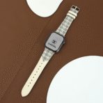 Unique Fall-Winter Tweed and Full-Grain Leather Apple Watch Band