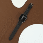 Unique Fall-Winter Tweed and Full-Grain Leather Apple Watch Band
