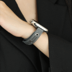 Exquisite Minimalist Old Money Style Full-Grain Leather Apple Watch Band