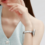 Scale-Pattern Alloy Chain Apple Watch Band