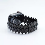 Bionic Zinc Alloy Apple Watch Band with Butterfly Clasp