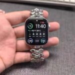 Bionic Zinc Alloy Apple Watch Band with Butterfly Clasp photo review