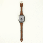 Unique Fashion Chain Design Full-Grain Leather Apple Watch Band