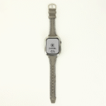 Unique Fashion Chain Design Full-Grain Leather Apple Watch Band