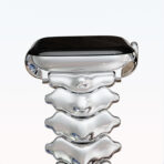 Bionic Zinc Alloy Apple Watch Band with Butterfly Clasp