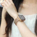 Unique Fashion Metal Mesh Woven Apple Watch Band