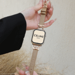 Exquisite Old Money Style Litchi Leather Apple Watch Band