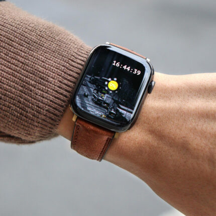 Distressed Calfskin Apple Watch Band