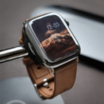 Made from premium dust-resistant silicone with matte texture and polished square buckle, this Apple Watch band combines soft flexibility with minimalist design for a modern, understated look.