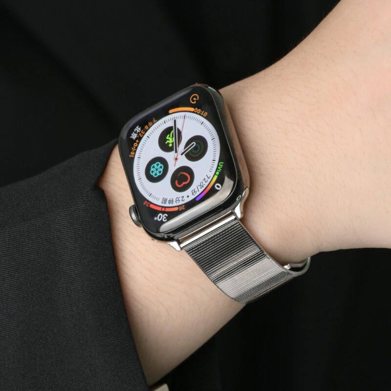 Polished Stainless Steel Apple Watch Band