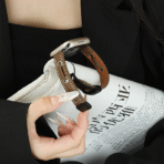 Exquisite Minimalist Old Money Style Full-Grain Leather Apple Watch Band