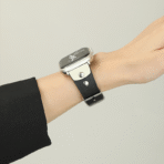 Fashionable Full-Grain Leather Color-Block Apple Watch Band