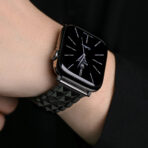 Stainless Steel Pyramid-Link Apple Watch Band