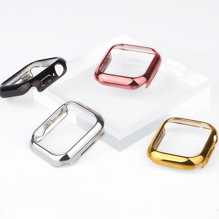 Electroplated Glossy PVC Semi-Wrap Case