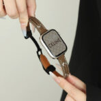 Exquisite Minimalist Old Money Style Full-Grain Leather Apple Watch Band