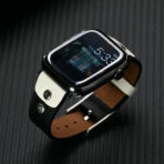 Fashionable Full-Grain Leather Color-Block Apple Watch Band