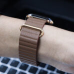 Full-Grain Calf Leather Magnetic Apple Watch Band