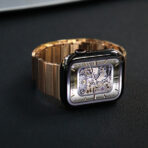 Minimalist Stainless Steel Apple Watch Band with magnetic buckle