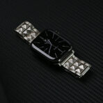 Stainless Steel Pyramid-Link Apple Watch Band