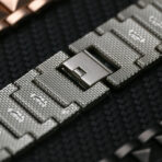 Stainless Steel Pyramid-Link Apple Watch Band