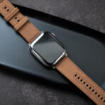 Made from premium dust-resistant silicone with matte texture and polished square buckle, this Apple Watch band combines soft flexibility with minimalist design for a modern, understated look.