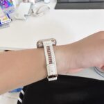 Full-Grain Leather Metal Beads Braided Apple Watch Band photo review